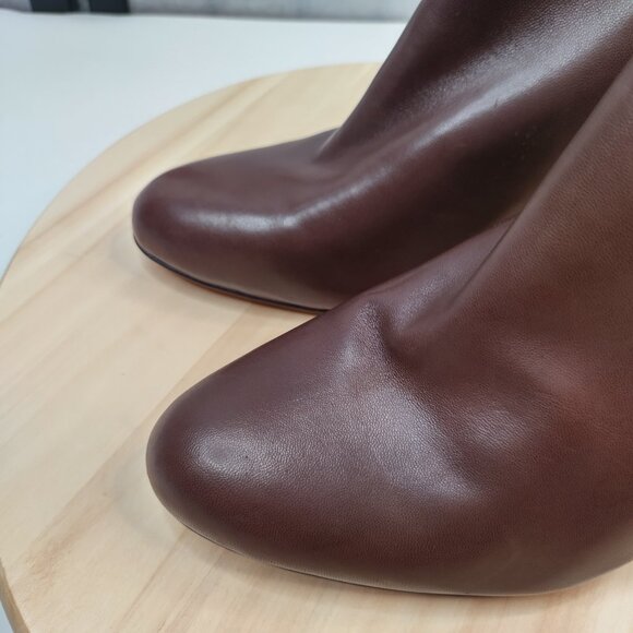 Vince Camuto Chrissa Brown Supple Leather Heeled Ankle Boots Women US 10M - Picture 12 of 16